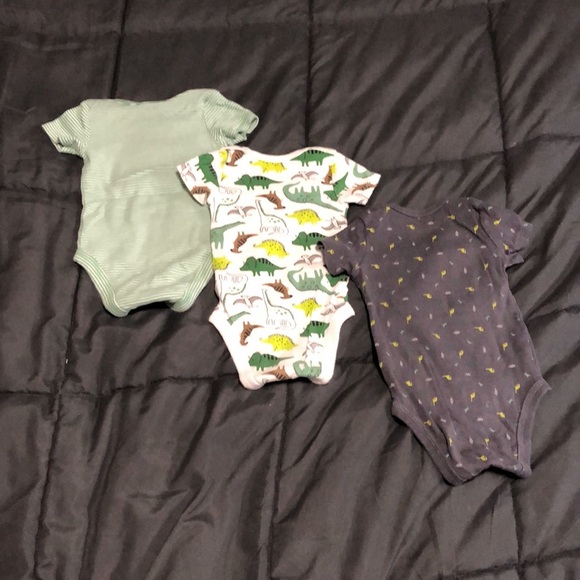 Set of 3 Dino Onesies by Carter’s 3M - Picture 2 of 9